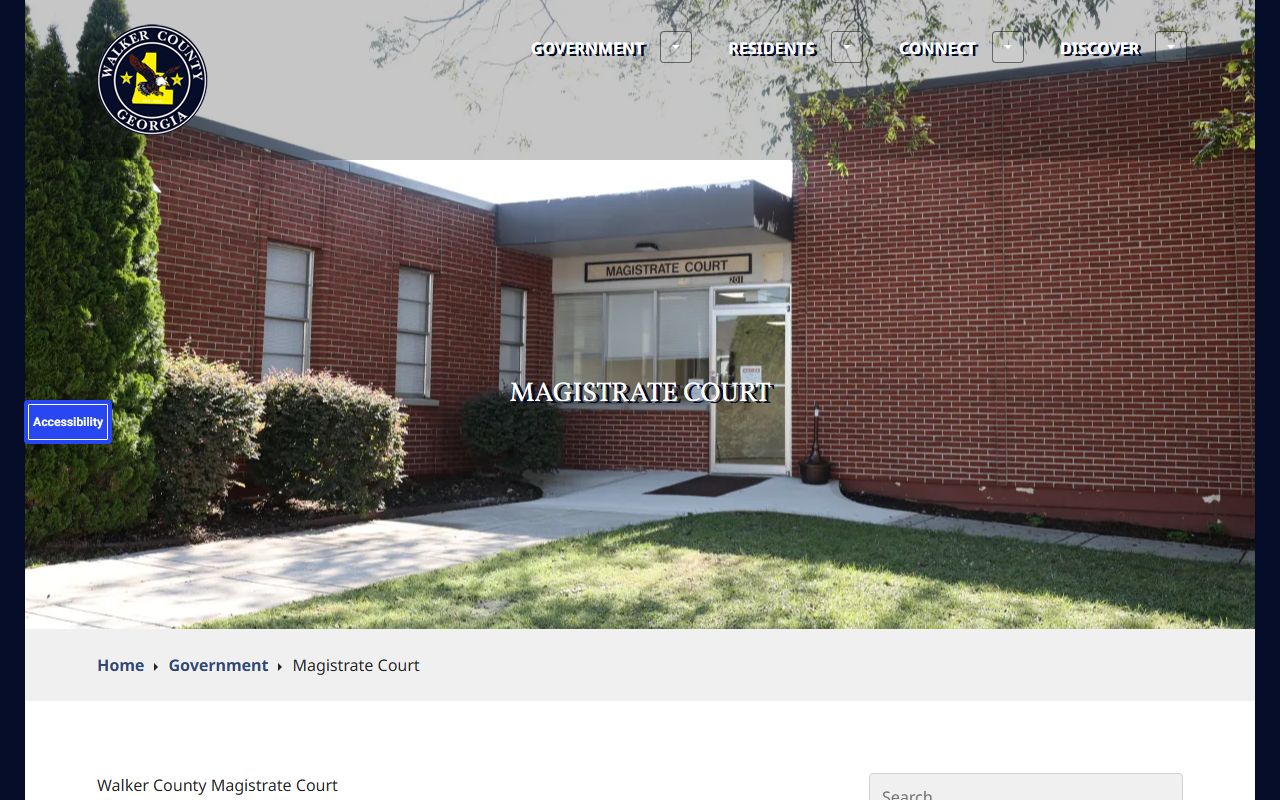 Walker County arrest records Magistrate Court page for charges after arrest