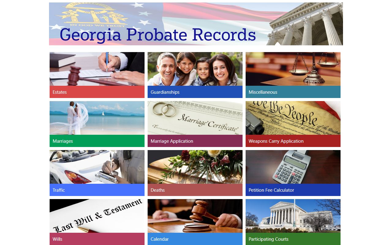 Walker County marriage records Georgia Probate Records portal